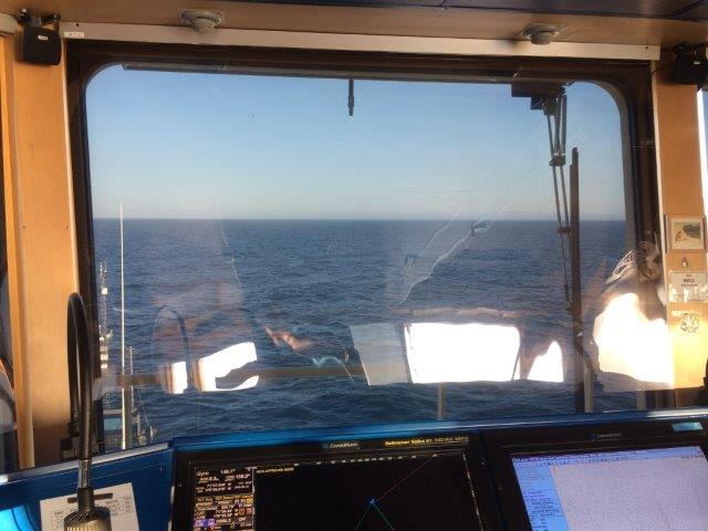 My morning bridge view with Wrangel island silhouette very faint in background. My morning bridge view with Wrangel island silhouette very faint in background.