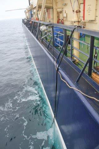 The hose that we have deployed and retrieved sampled 8 times with now!