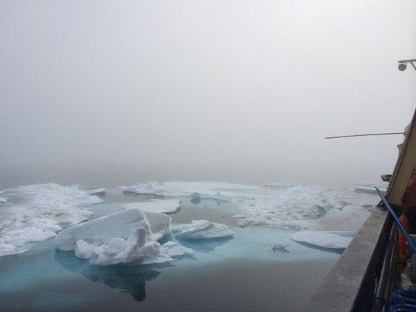 Fog, low visibility.