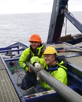 Tommaso and Pete hugging the Holocene.