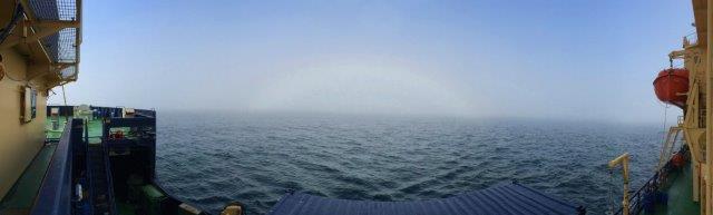 Fog bow. Fog bow.