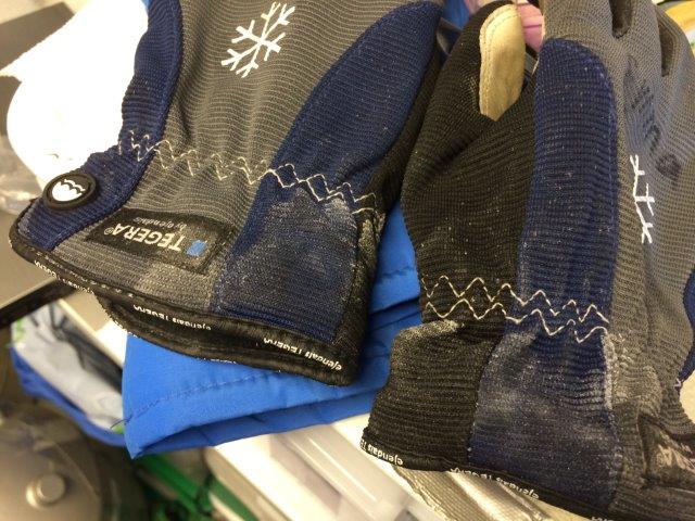 My salty gloves. My salty gloves.